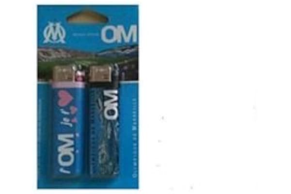 Lot de 2 briquets OM,Olympique de Marseille