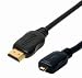 Produktbild VSE 610624 HDMI-Kabel, ST-A/ST-D Micro Vergoldet, 1 m Länge, Schwarz