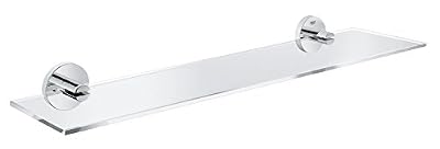 GROHE Tablette en Verre Essentials 40799DC1 (Import Allemagne), Chrome, 530 mm