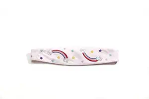 MASQ by Q-One Hair Accessories Unicorn Embroidered, Handmade, Hair Band / HeadBand for Kids-Girls with Elastic (Small, Pink, Pack of 1)