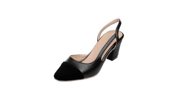 round toe slingback