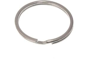 DIRECT HARDWARE SPLIT KEY RINGS 25MM 1 INCH NICKEL PLATED STEEL ( pack of 10 )