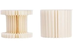 Chianese Colonna 2 Forme LED Panna D.30cm H.20cm | Carta Resistente di Alta Qualità | Design Elegante e Versatile per Eventi e Decorazioni