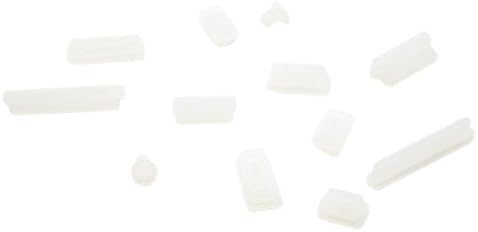 Vale® 12Pcs/Set Soft Silicone Anti Dust Port Plug for MacBook MAC Air Retina 11" 13" - Transparent