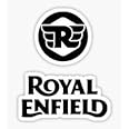 ISEE 360® RE Logo Vinyl Bike Decal Sticker Compatible for Royal Enfield Bullet Helmet (Standard Size) Pack of 2