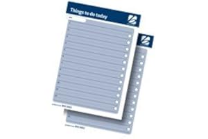 Banner Things To Do Today Pad A4 80 Sheet Pre-printed Pads. Size: A4. 60gsm. Convenient Way To Take And Leave Messages. Add Date To Top Of Each Page. Organise Your Tasks Into An Easily Achieved List, With An Additional Tick Box For Ticking Your Task When Completed. 80 Sheets Blue Paper Per Pad. Board Backed And Headbound. Pack Of 10. Ref 9095002