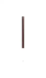 1 Feet/ 12 Inch Ceiling Fan Down Rod/Iron Rod- Brown (Pack of 4)