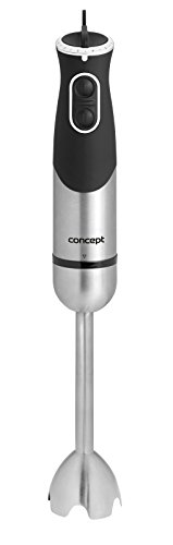 CONCEPT Hausgeräte TM4735 Stabmixer 800 W mit Zerkleinerer, Rührbesen, Mixbecher und abnehmbarem Edelstahlmixfuß, schwarz - 6