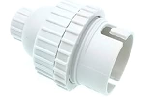 B22 Portalampada a baionetta,TWDRTDD BC,attacco a baionetta B22 portalampada in stile tradizionale con anello paralume,ingresso inferiore filettato da 10 mm (B22,2-PACK)