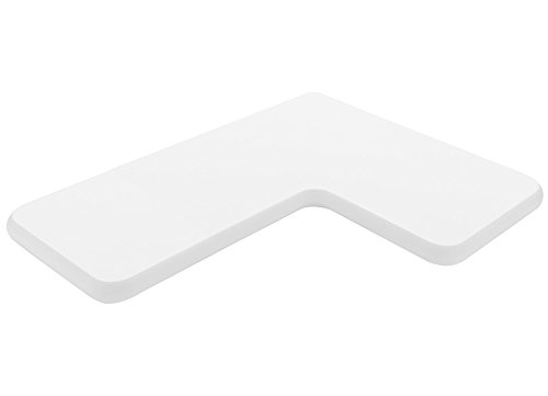 Eckregal / Wandregal CLEO | verdeckte Befestigung | 46x35x2,2 cm - weiß