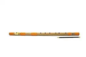 Radhe Flutes PVC Fiber G Natural Bansuri Base Octave Right Handed