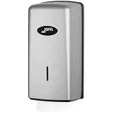 Jofel - Toilet Paper Dispenser, 400 Zig-Zag Wipes Type Z, V and W, Maximum Hygiene Only Touch the Toallia to Use, Paper Savin