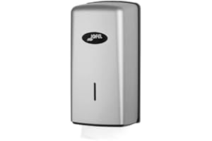 Jofel - Distributeur de Papier Toilette, 400 essuie-Mains en Zigzag Type Z, V et W, hygiène maximale par Simple Contact avec la Serviette, économiseur de Papier, boîtier ABS Robuste, Valor AH77300