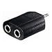 Produktbild Audio-Adapter - Klinkenstecker 3,5 mm Stereo auf 2 x Klinkenkupplung 6,3 mm Stereo