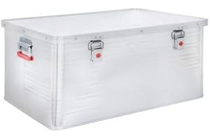 STIER Caisse en aluminium 135 l, DI: 770 x 525 x 341 mm, joints en caoutchouc, caisse de transport, caisse de chantier