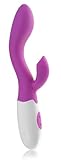 Deluxe G Spot silicone vibrator for you, with extra clitoris arm
