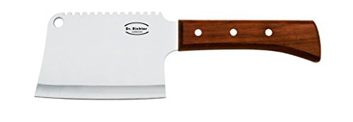 Chinesisches Hackmesser (Langer Griff) - Qualitätsprodukt von Dr. Richter (Klingenlänge: 13 cm, Edelstahl)
