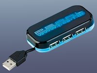 PEARL High-Speed USB-2.0-Hub mit 4 Ports - 2