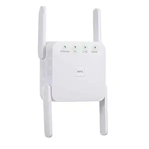 WorldCare 1200M s 2.4G 5G Dual Frequency WiFi WiFi Extender Wireless Signal White fo Office Use UK Plug-CS-A-7912