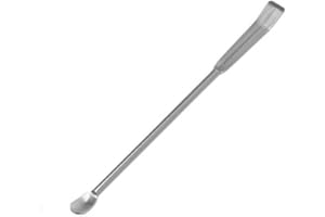 GOLDENLION Mikro-Doppelspatel,Labor Spatel, Apotheke Löffel, Edelstahl Spatel, 10/20cm rostfreier Edelstahl (10cm)