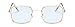 Produktbild WSKPE Sonnenbrille Quadratische Sonnenbrille Frauen Schwarz Rosa Brillen Gradient Sonnenbrille Uv 400 Hellblau-Objektiv