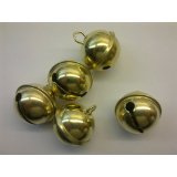 bastelkoerble® Schellen in goldfarben 29mm - 5 Stück. Glöckchen