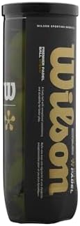 Wilson Premier Padel, Palline Paddle Unisex-Adult, Giallo, 3 Palline