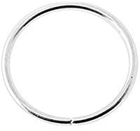 Small Silver Rose Gold 22 Gauge (0.6MM) - 1/4 Inch (6MM 8MM 10MM) Length Seamless Continuous Nose Hoop Ring