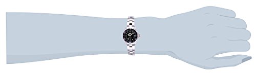 Invicta Women's Pro Diver Quartz Watch with Black Dial Analogue Display and Silver Stainless Steel Bracelet 8939