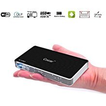 Pico Mini Projector, Toumei C800S Wireless DLP Mobile Android Operation System, High Lumens LED Projector 2.4G/5.8G Dual Wifi Bluetooth 4.0 Quad-Core CPU HDMI/TF/USB Socket Keystone Correction - UK plug
