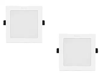 Philips 22-Watt Square Astra Prime Plus Recessed Downlighter Ceiling Panel Light (Cool White,Pack of 2)