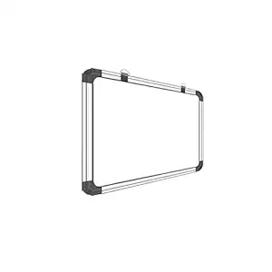 Viprax Non Magnetic Double Sided Whiteboard for Marker and Greenboard for Chalk uses for Kids, Home and School (1x1 feet)_Pack of 2