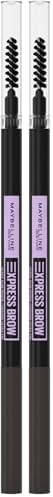 Maybelline New York Express Brow, Matita Sopracciglia Ultra Slim, Per Sopracciglia Precise e definite, Deep Brown (05), (Confezione da 2)