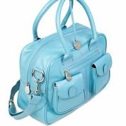 Lin & Leo Turquoise Leather Changing Bag