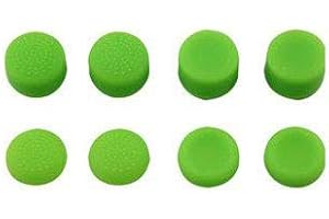 Guardz 8 x Green Performance Controller Joystick Analog Thumbstick Thumb Grip Cap Extender for Playstation 4 PS4 Playstation 5 PS5 Xbox
