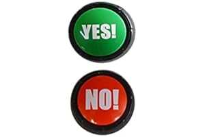 FOUTP 2pcs Buzzer librement jouable, bouton sonore, réponse au jeu, jeu interactif, bouton buzzer, jouet pour chien, balle d'entraînement QI, jouet pour animal de compagnie.