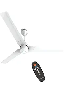 Atomberg Renesa 1200 mm BLDC Motor with Remote 3 Blade Ceiling Fan (White)