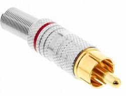 Preisvergleich Produktbild InLine 99110O Cinchstecker Lötversion für 6mm Kabel schwarz