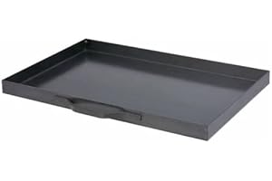 QEM Tiroir à cendre bac à graisse pour cheminée ou barbecue (44x35x4cm)