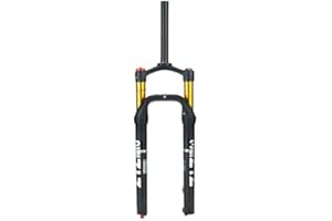 splumzer 26 Inch 4.0 inch Fat Tire MTB Air Suspension Fork - Ultralight Rebound Adjustment Front Fork,120mm Travel, 135mm Spacing Hub，9mm QR，Crown Lockout， Ideal for Snow Beach XC Mountain Bikes