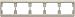 Produktbild Hager ARSYS Rahmen 5 Elemente Horizontal Weiß