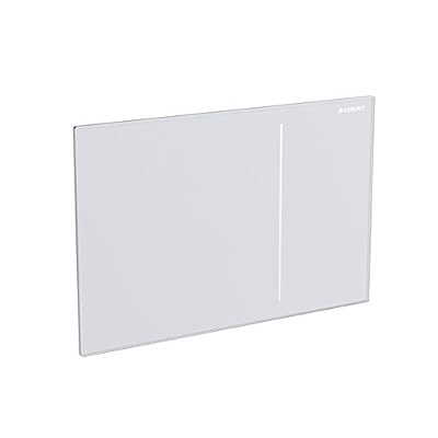 Geberit 115620SI1 Sigma 70 Plaque de recouvrement pour rinçage à 2 boutons Verre Blanc