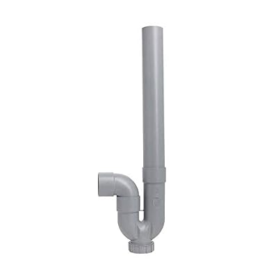 Somatherm // //004650 Siphon standard avec coude orientable sortie horizontale diamètre 40, Gris