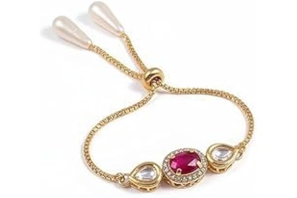 A V FASHION - Elegant Traditional Gold Plated/Rakhi Combo Of 1 Piece for Men and Women/brother/sister/bhabhi Kundan Stone com