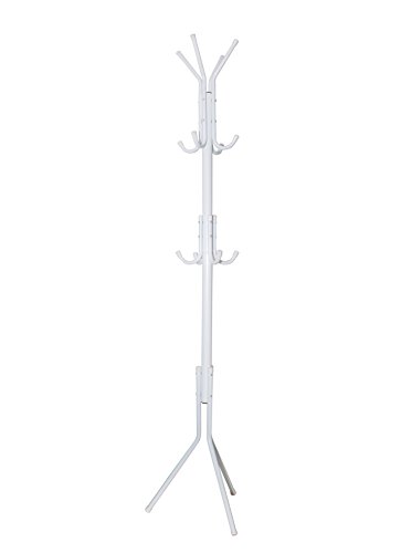 TOKUYI® Metal Coat Rack Black White available (White)