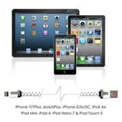 Lightning Kabel – 2 x 3m, Weiß, geflochten – Sehr schnelles iPhone 7 Ladekabel – verstärktes USB Datenkabel mit Knickschutz – Für Apple iPhone 7 6 5, iPad, iPod – SWISS-QA Geldrückgabe Garantie - 5