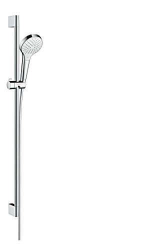 hansgrohe Croma Select S Brauseset, 0,90m, 3 Strahlarten, weiß/chrom