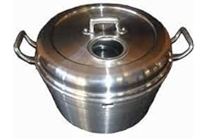 FYSHOP. Horno - Bizochera de aluminio con visor en la tapadera. Ideal para cocinar bizcochos caseros, molde bizcocho. Fabricado en España. (24cm)