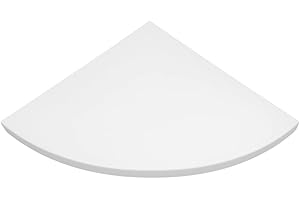 MODULARREDO | ANGOLO Mensola da Muro, Mensola Angolare, Mensola da Parete, Mensola Angolare Per Muro, 35x35x1.8 cm, Bianco - Made in Italy