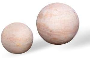 TERRACOTTA-TOEPFE-DE 2er Set Kugeln ø ca. 22 + 17 cm aus Terracotta Terrakotta Deko Garten Rosenkugel Mediterran